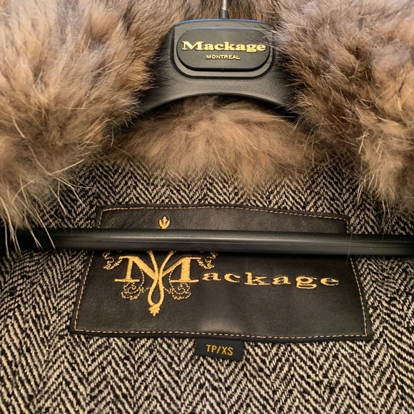 Like New! Gorgeous Mackage Leather & Fur Coat - Picture 2 of 4